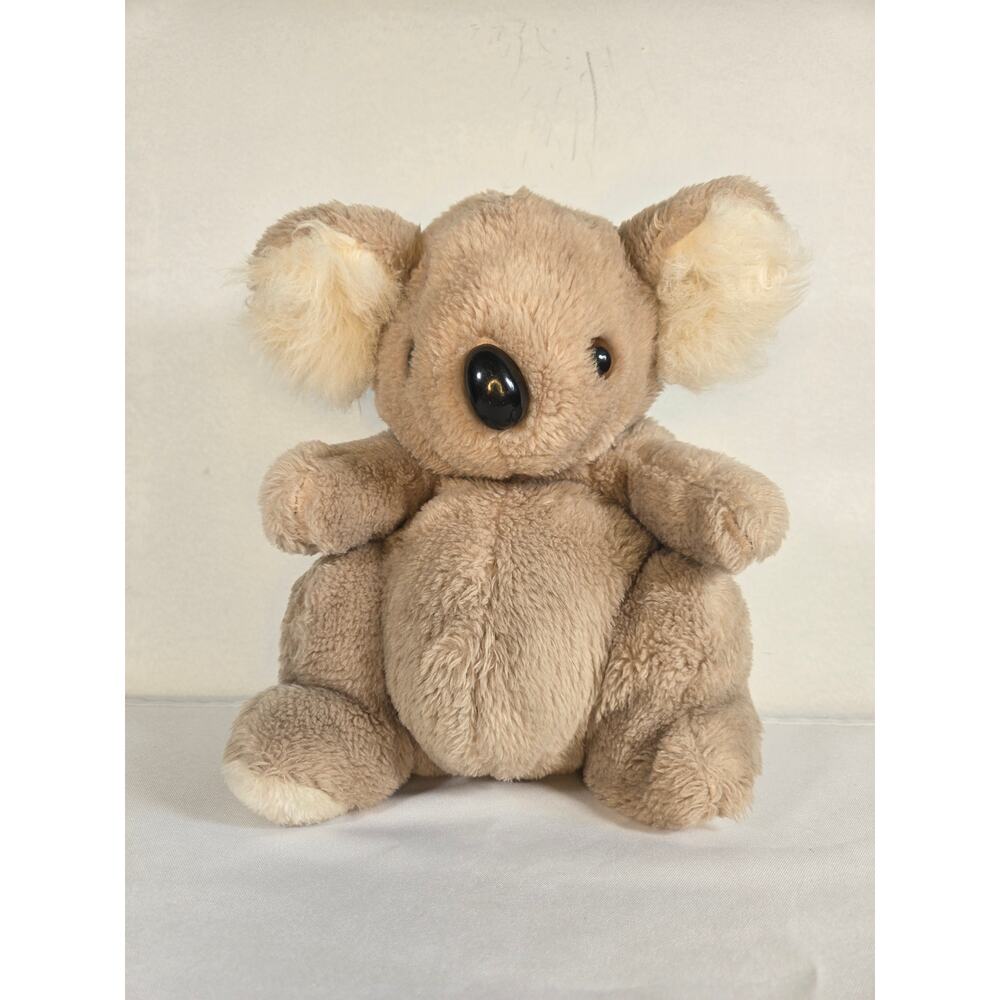 Vintage 1979 Daekor Light Brown And White Pot Bellies Koala Bear Plush